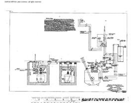 Northern Pacific Engineering Drawing, Sanding Tower - Ogle at Parkwater, Washington, 1957