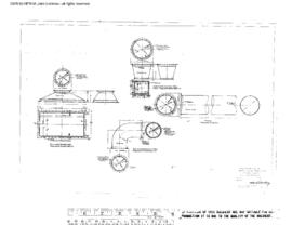 Great Northern Engineering Drawing, Power Plant at East Glacier Park, Montana, 1958