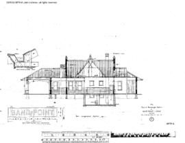 Northern Pacific Engineering Drawing, Depot at Sand Point, Idaho, 1916