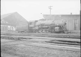 Northern Pacific steam locomotive 1748 at Easton, Washington, circa 1943.