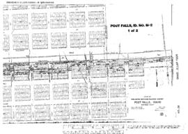 Plat Map of Great Northern Facilities at Post Falls, Idaho, 1916