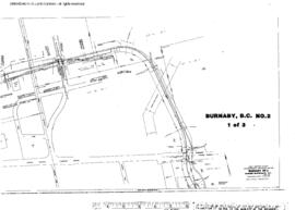 Plat Map of Great Northern Facilities at Burnaby, British Columbia, 1965