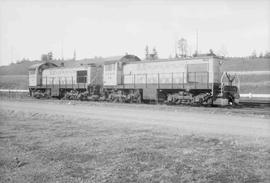 Longview Portland & Northern Railway Diesel Locomotives Number 110 and 111 at Longview, Washi...