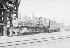 Northern Pacific steam locomotive 19 at Billings, Montana, in 1953.