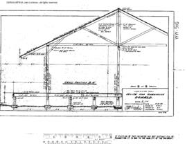 Spokane, Portland, and Seattle Railway Engineering Drawing, Hop Warehouse, 50 Foot X 126 Foot (Or...