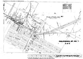 Plat Map of Northern Pacific Facilities at Philipsburg, Montana, 1916