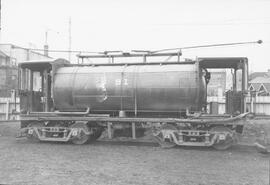 Seattle Municipal Railway Number 91 at the Jefferson carbarn, Seattle, Washington, undated.