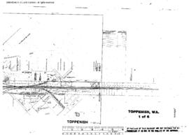 Plat Map of Northern Pacific Facilities at Toppenish, Washington, undated