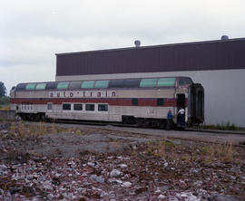 American Rail Tours passenger car 540 at Seattle, Washington in 1986.