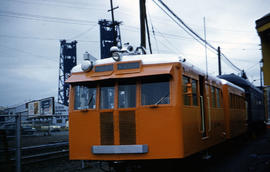 Southern Pacific Railroad Company rail detector car X-4901 at Portland, Oregon in 1962.