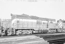 Burlington Northern diesel locomotive 1779 at Seattle, Washington in 1973.