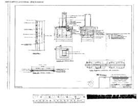 Great Northern Engineering Drawing, Locomotive Washing Facilities at Havre, Montana, 1970