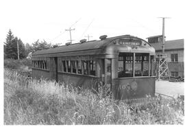 Seattle & Rainier Valley Railway Car 110 in Seattle, Washington, 1937
