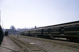 Spokane, Portland and Seattle Railway baggage car 90 at Portland, Oregon (undated).