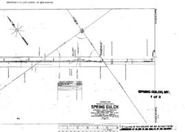 Plat Map of Northern Pacific Facilities at Spring Gulch, Montana, 1927