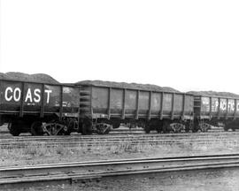 Great Northern Railway gondola number 75028 at Seattle, Washington, circa 1946.