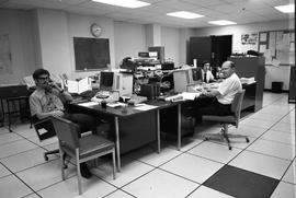 Burlington Northern operations center at Saint Paul, Minnesota in 1973.