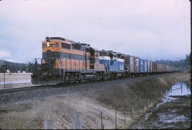 Great Northern Diesel Locomotive 2009, 2015 at Algoma, Idaho, 1970