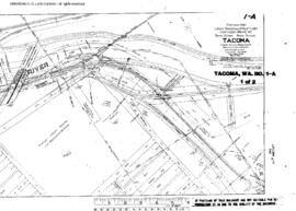 Plat Map of Northern Pacific Facilities at Tacoma, Washington, 1916