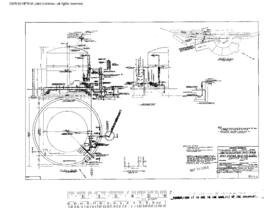 Great Northern Engineering Drawing, Locomotive Washing Facilities at Interbay, Washington, 1976