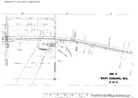 Plat Map of Northern Pacific Facilities at East Auburn, Washington, 1946