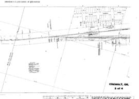 Plat Map of Great Northern Facilities at Chemult, Oregon, 1941