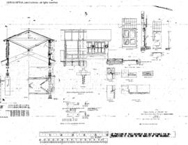 Northern Pacific Engineering Drawing, Boiler House at Parkwater, Washington, 1912