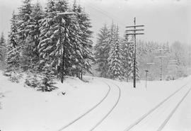 Northern Pacific track at Cabin Creek, Washington, in 1967.