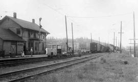 Chicago Milwaukee St. Paul and Pacific Railroad accident at Maple Valley, Washington in 1950.