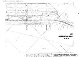 Plat Map of Great Northern Facilities at Armington-Belt, Montana, 1954