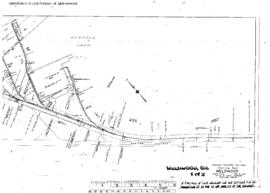 Plat Map of Oregon Electric Railroad Facilities at Weldwood, Oregon, 1946