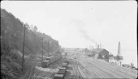 Northern Pacific freight yard at Tacoma, Washington, circa 1935.