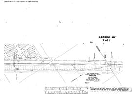 Plat Map of Great Northern Facilities at Laredo, Montana, 1965