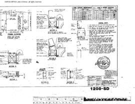 Burlington Northern Engineering Drawing, Wastewater Treatment Facility at Interbay, Washington, 1968