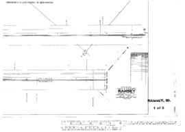 Plat Map of Northern Pacific Facilities at Ramsey, Idaho, 1944