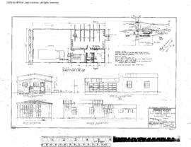 Northern Pacific Engineering Drawing, Sectionmen's Service Building and Garage at Toppenish, Wash...