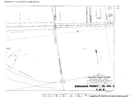 Plat Map of Great Northern Facilities at Bonners Ferry, Idaho, 1944