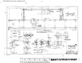 Northern Pacific Engineering Drawing, Car Repair Shed at Parkwater, Washington, 1960