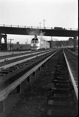 Chicago, Burlington and Quincy Railroad  passenger train, circa 1938.