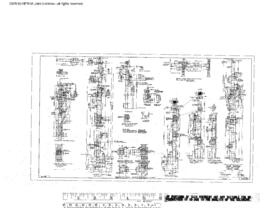 Great Northern Engineering Drawing, Diesel Repair Shop at Havre, Montana, 1944