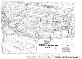 Plat Map of Great Northern Facilities at Everett, Washington, 1913