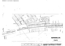 Plat Map of Northern Pacific Facilities at Superior, Montana, undated