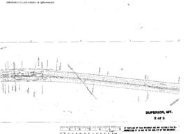 Plat Map of Northern Pacific Facilities at Superior, Montana, undated