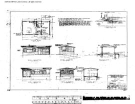 Northern Pacific Engineering Drawing, Depot at Kamiah, Idaho, 1965