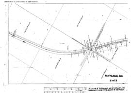 Plat Map of Northern Pacific Facilities at Wayland, Oregon, 1917