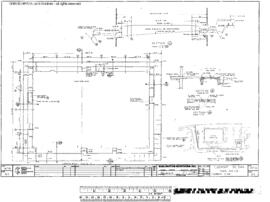 Burlington Northern Engineering Drawing, Yard Office at Edgemont, South Dakota, 1981