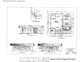 Spokane, Portland, and Seattle Railway Engineering Drawing, Freight Office at Eugene, Oregon, 1966