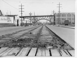 Seattle & Rainier Valley Railway tracks in Seattle, Washington, 1937