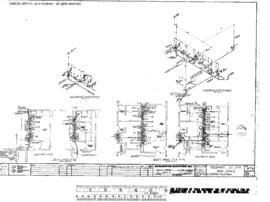 Burlington Northern Engineering Drawing, Yard Office at Edgemont, South Dakota, 1980