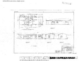 Great Northern Engineering Drawing, Line Change at Kootenai River, Montana, 1969